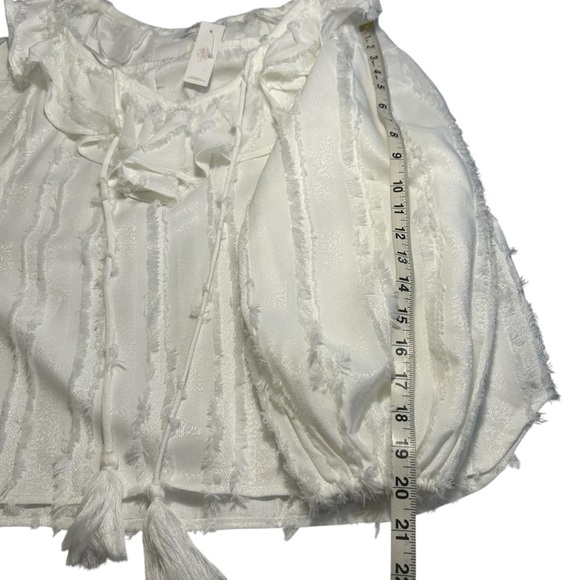 NWT Goldie Lew Olsen Blouse Ruffled Lace Blouse Sz Small - Picture 7 of 10